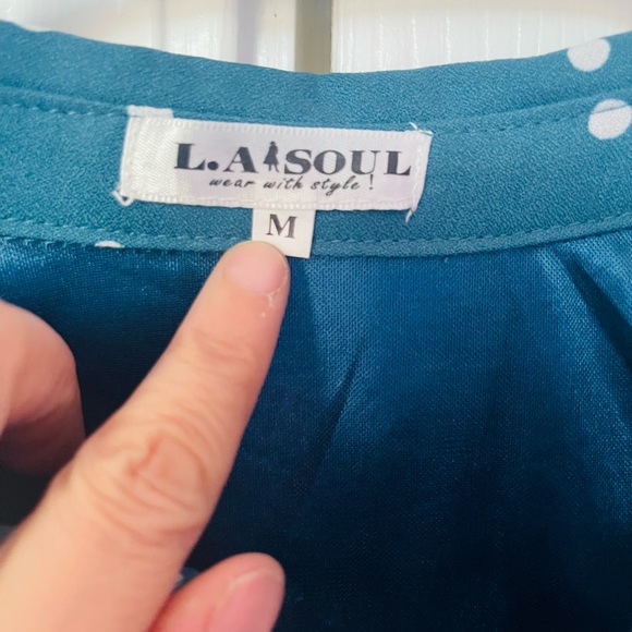 Button up Rose flower dress with collar - Picture 2 of 2